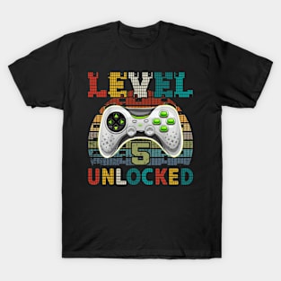 VINTAGE LEVEL 5 UNLOCKED GIFT T-Shirt